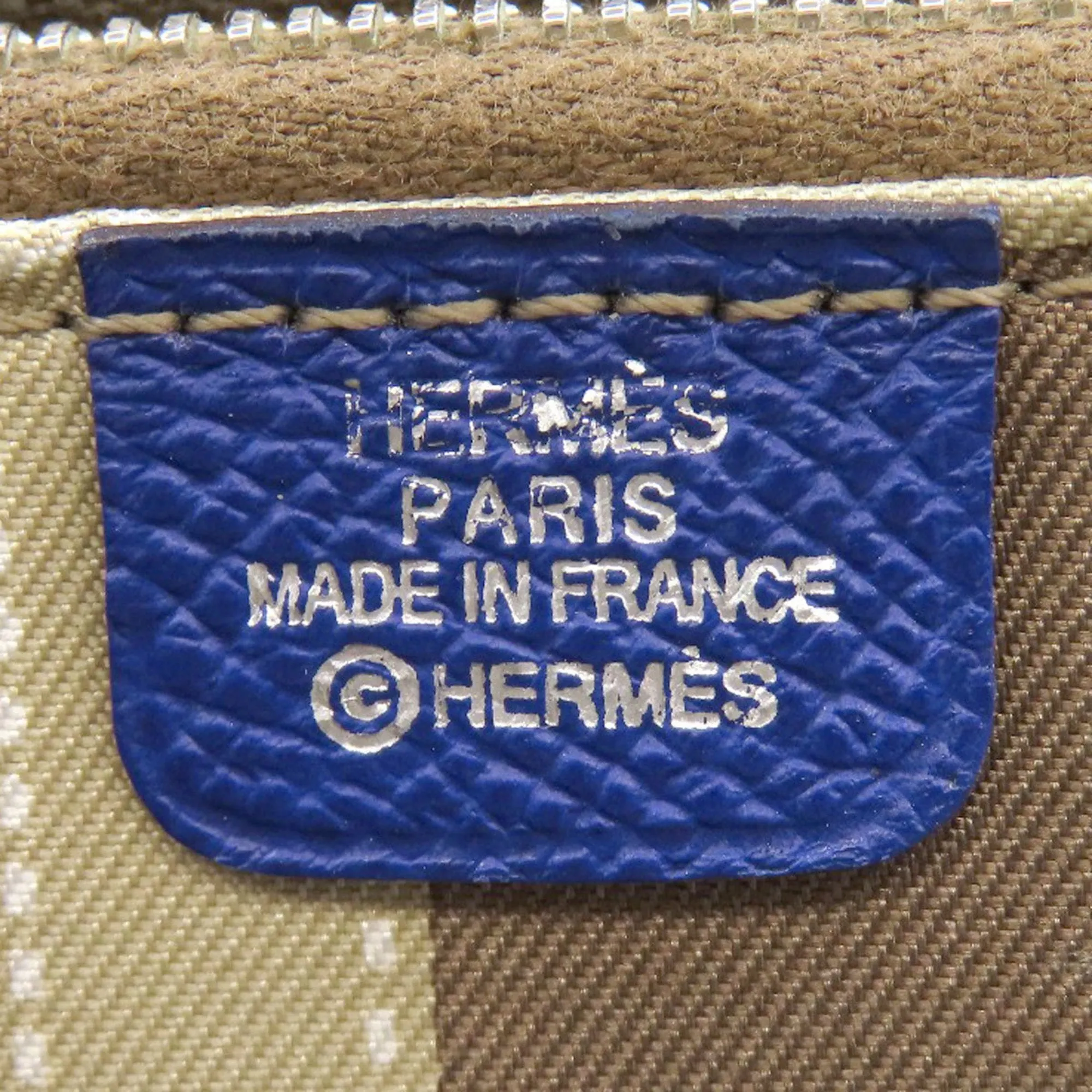 Herms Azap Blue Leather Accessories