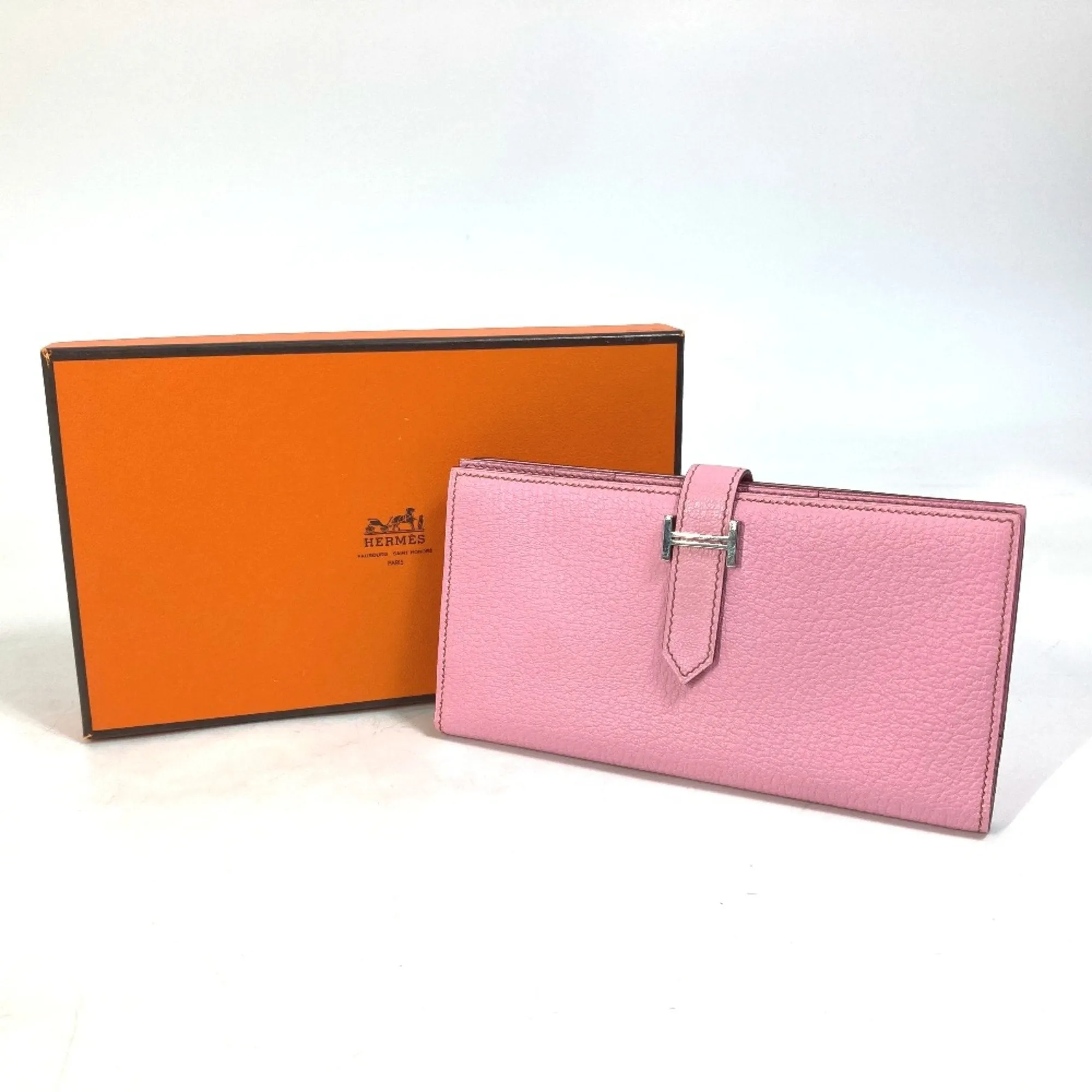 Herms Barn Pink Leather Accessories