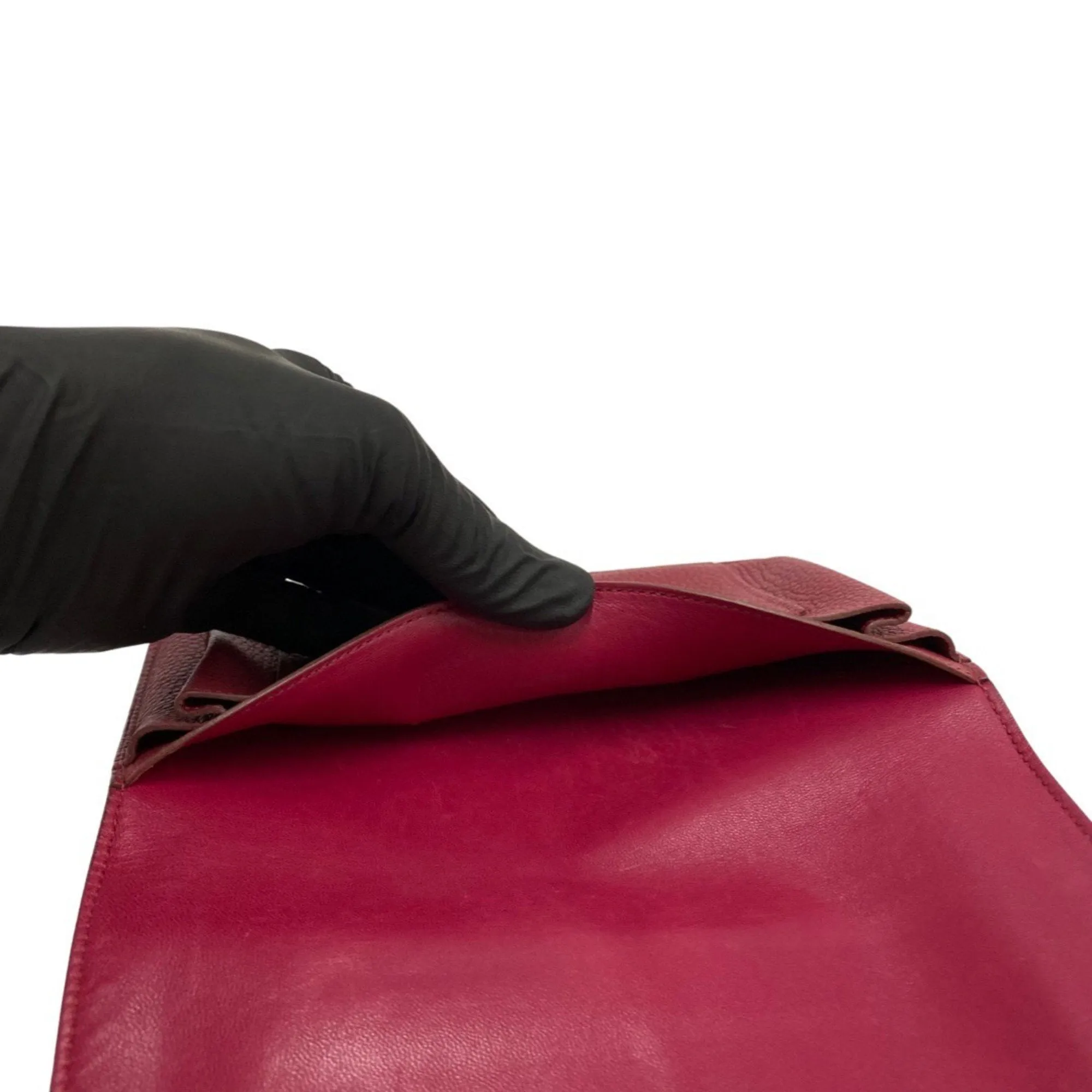 Herms Dogon Burgundy Leather Accessories