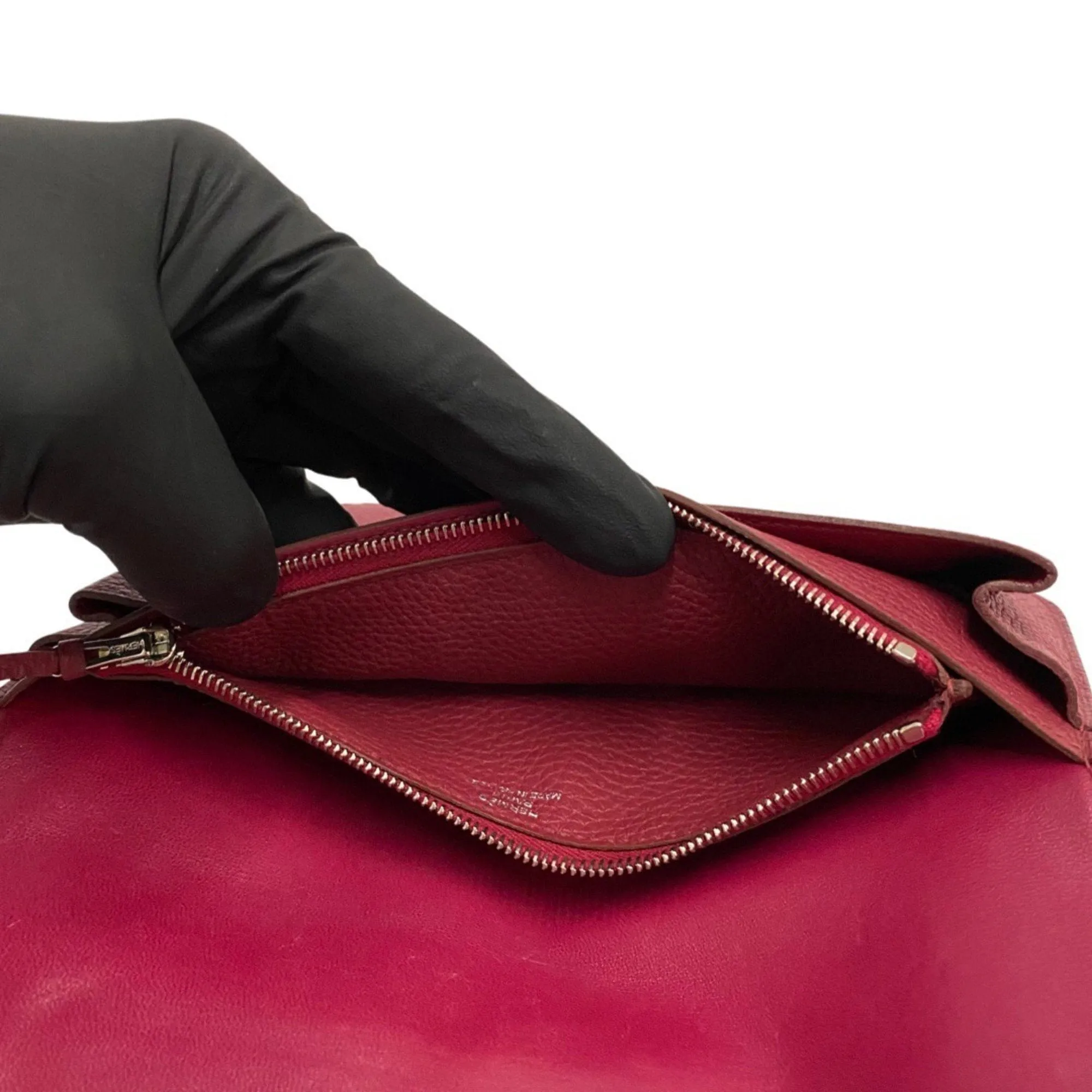 Herms Dogon Burgundy Leather Accessories