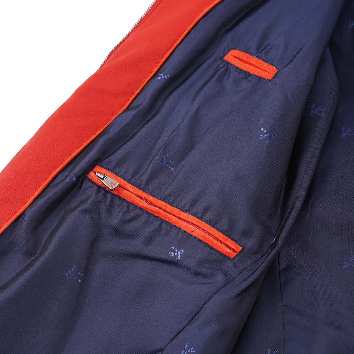Isaia Light Wool Overcoat with Hood