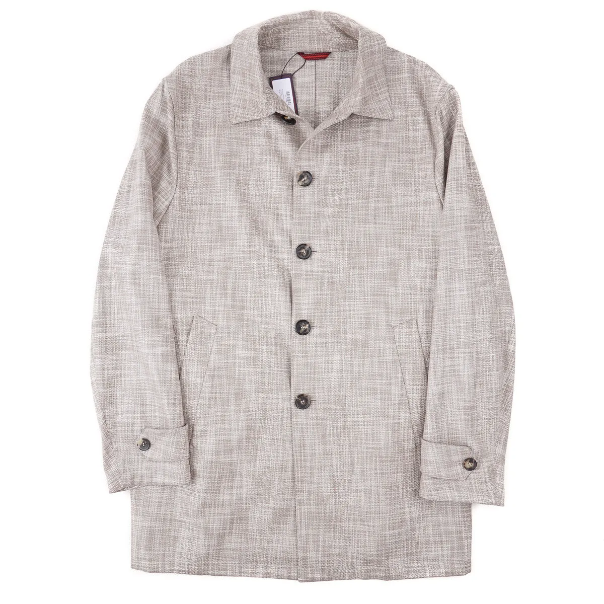 Isaia Lightweight Wool-Silk Overcoat