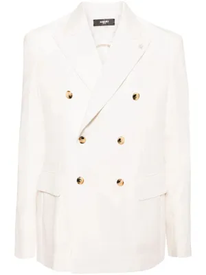 Linen-Cotton Blend Blazer