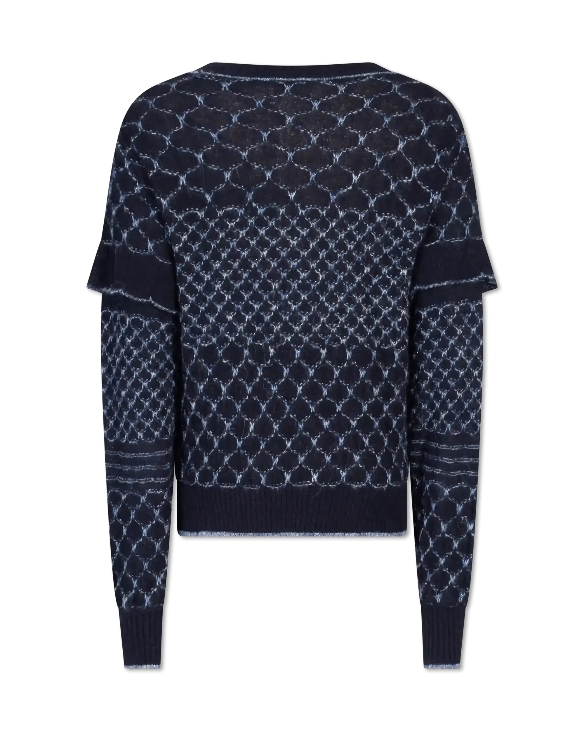 Linen Metallic Crewneck Sweater
