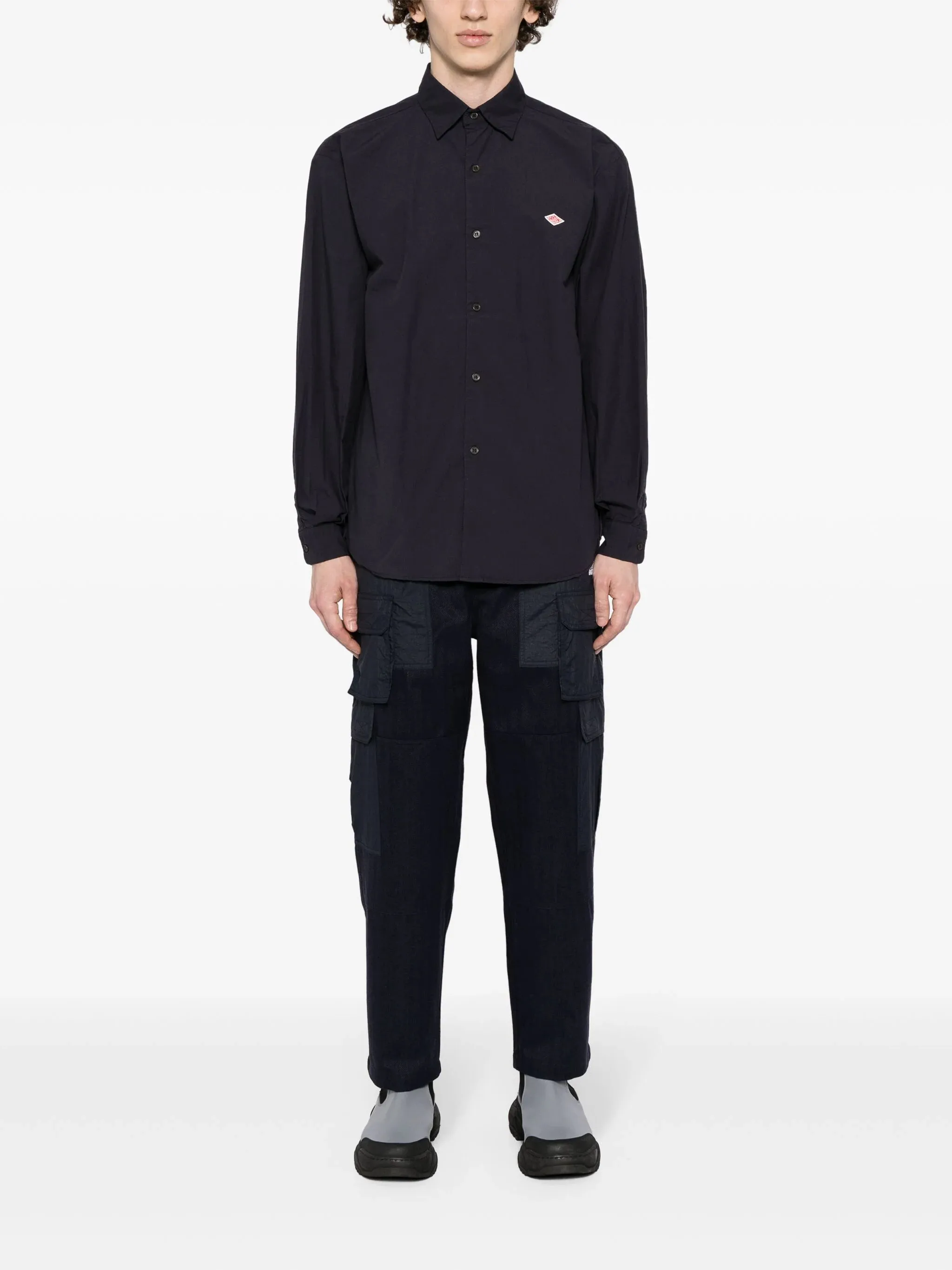 Logo-Appliqu Cotton Shirt