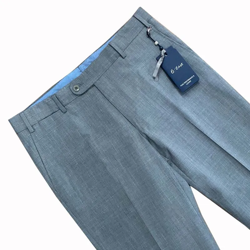 Loro Piana - Wool Silk Linen Pant - Grey Mix | Ballin