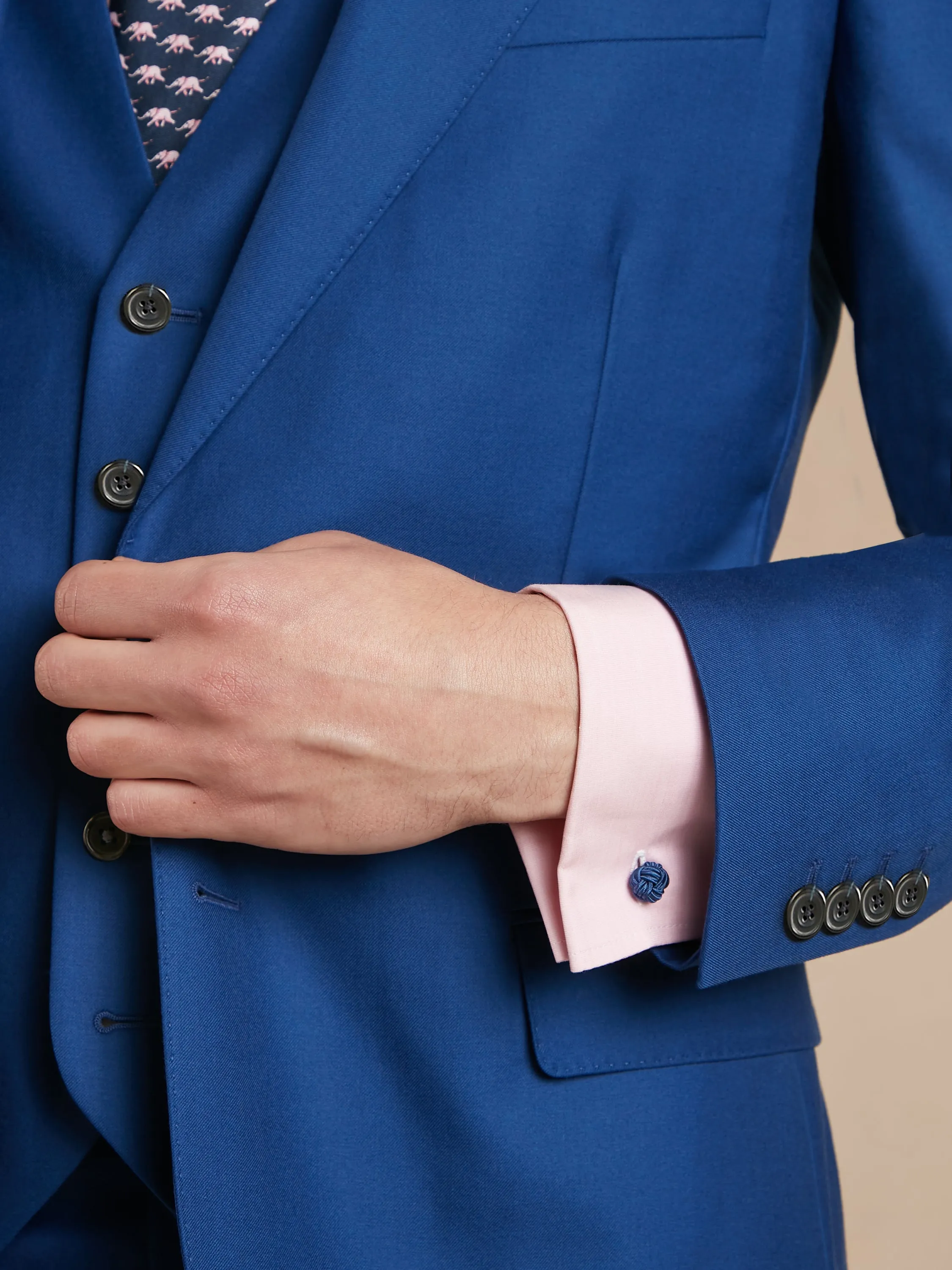 Mayfair Suit Loro Piana Super 150s Wool - Royal Blue
