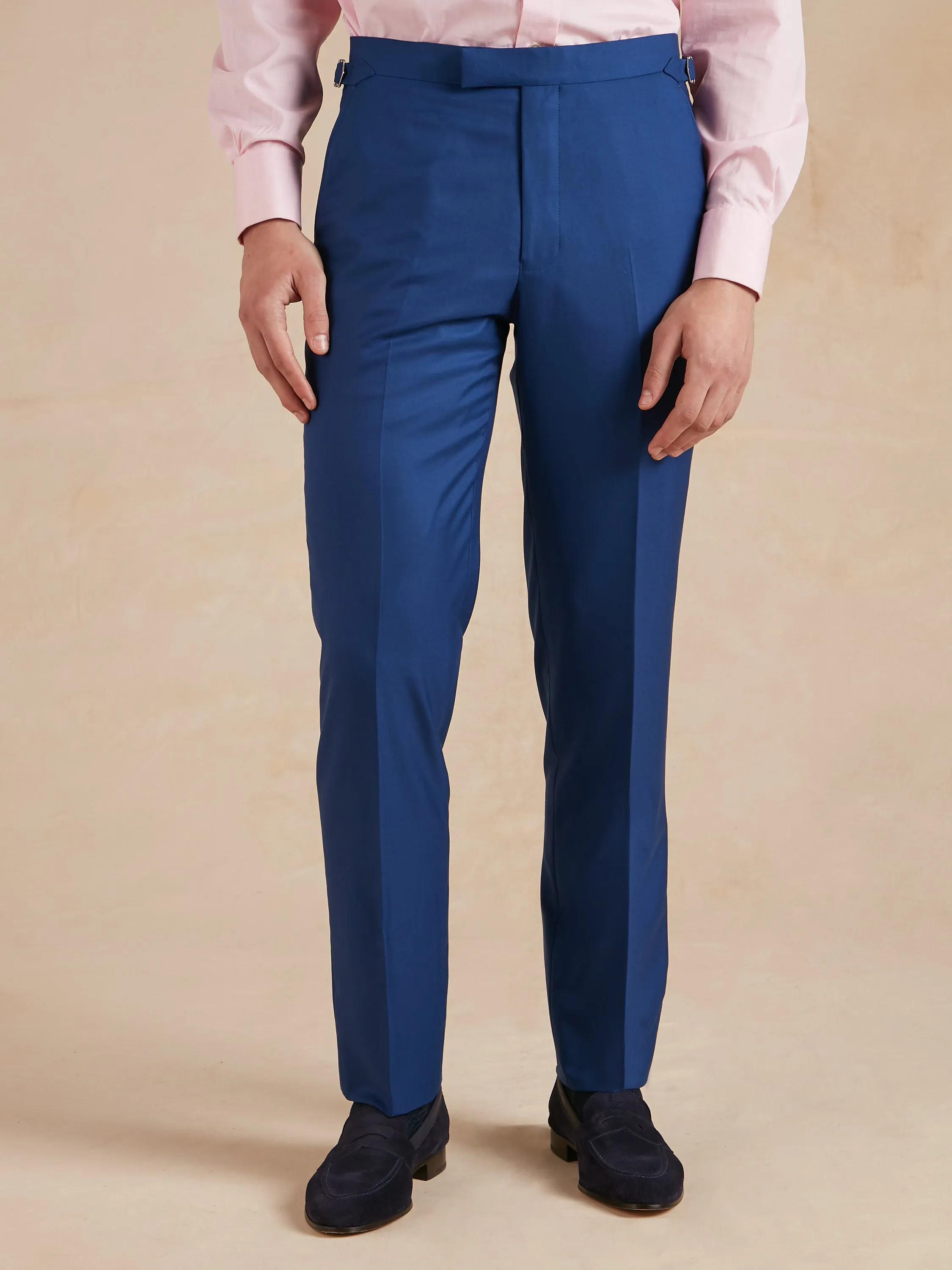 Mayfair Suit Loro Piana Super 150s Wool - Royal Blue