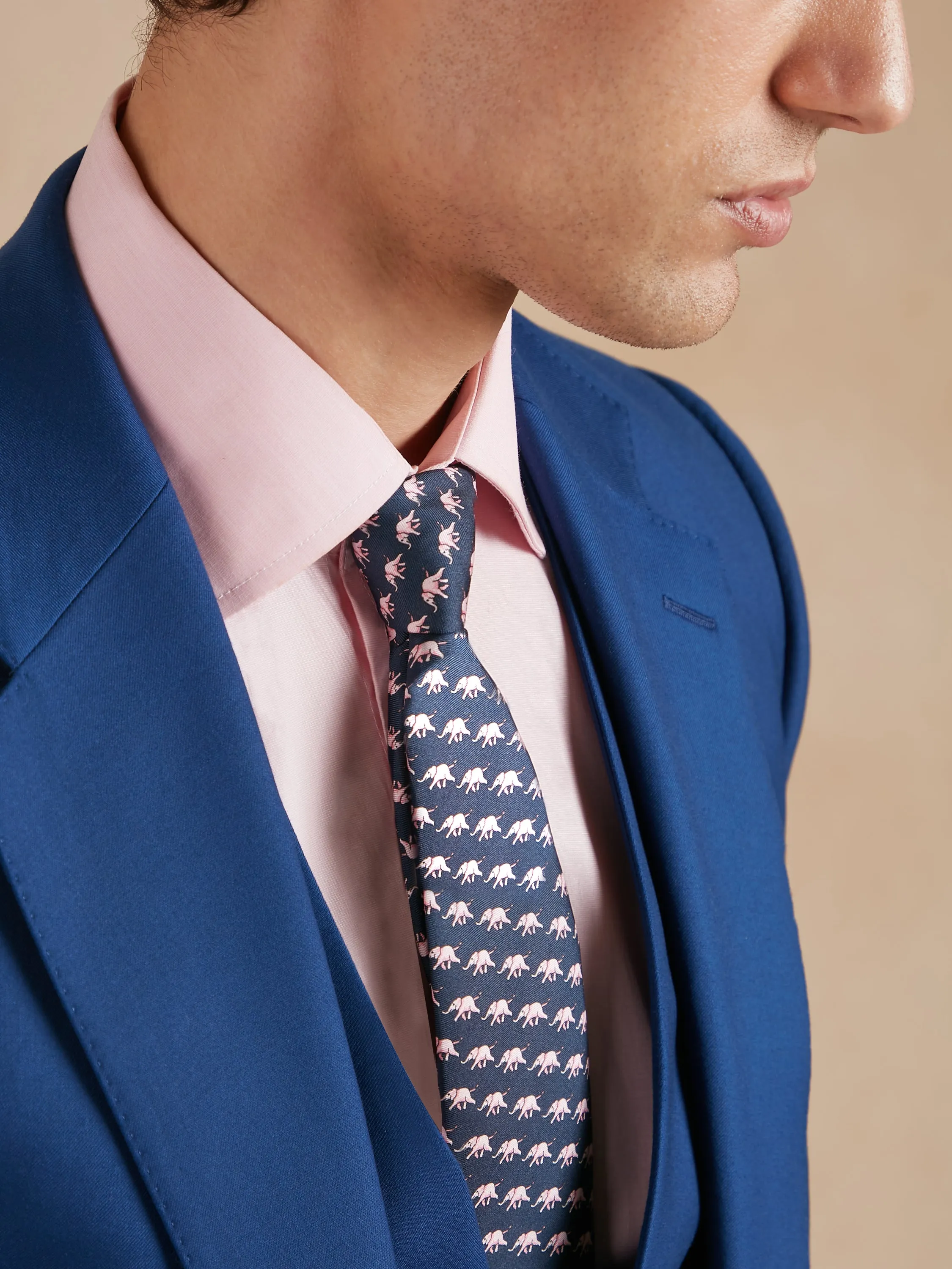 Mayfair Suit Loro Piana Super 150s Wool - Royal Blue