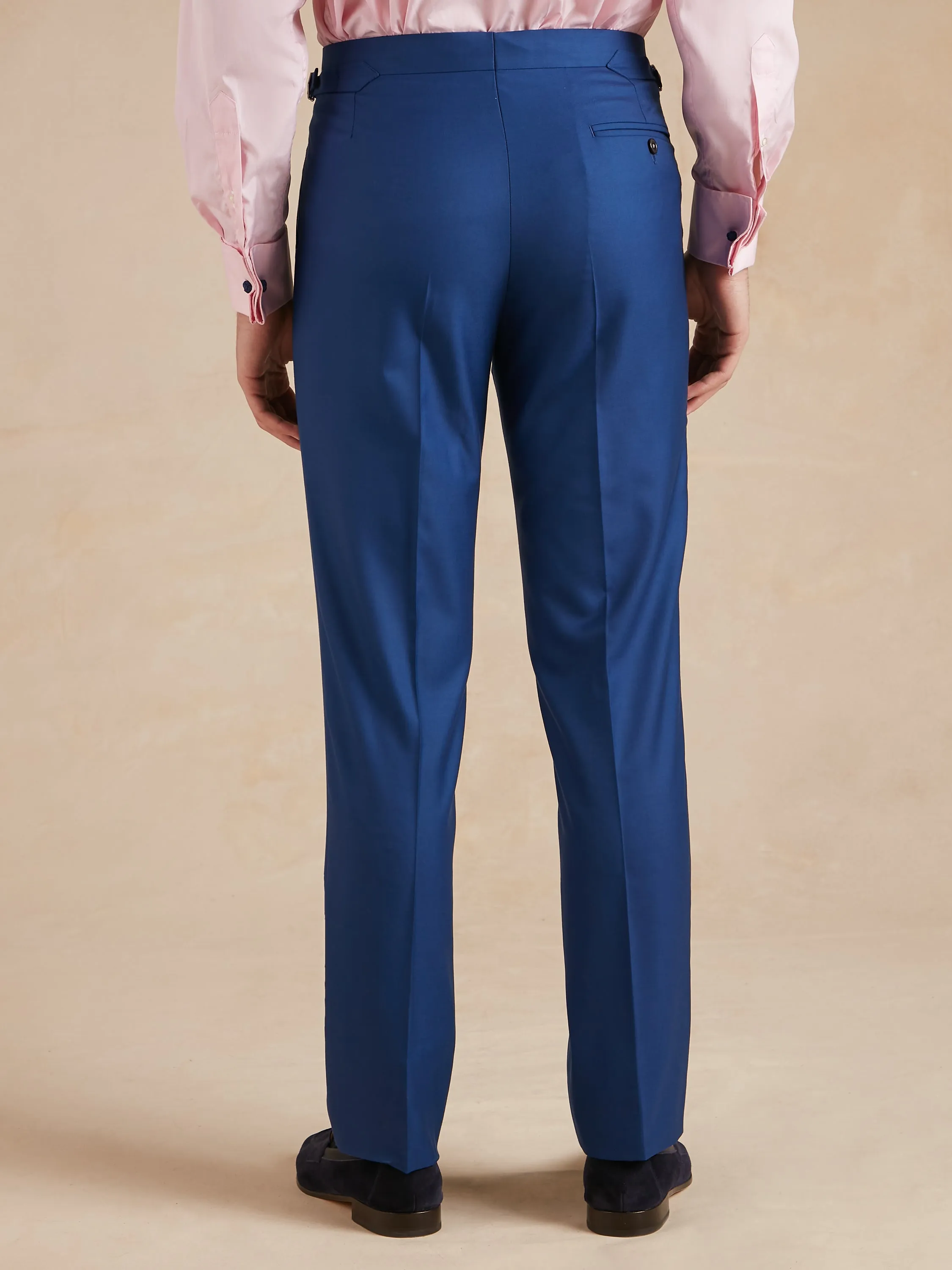 Mayfair Suit Loro Piana Super 150s Wool - Royal Blue