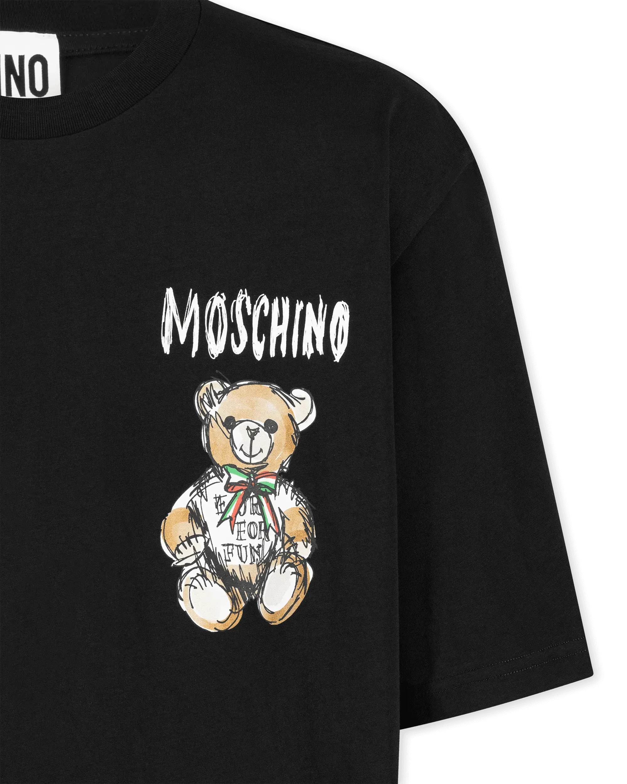 Mini Drawn Teddy Bear Organic T-Shirt