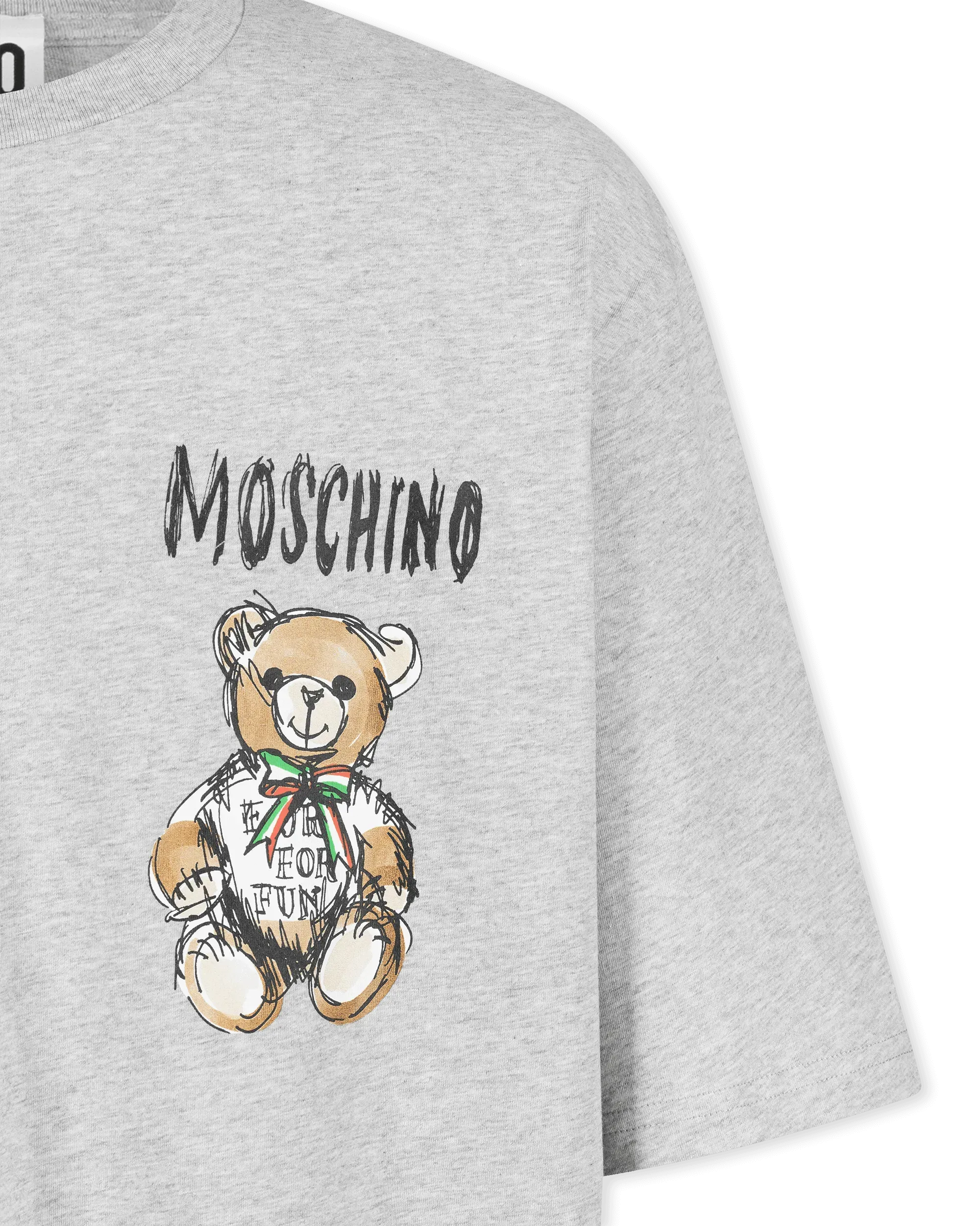 Mini Drawn Teddy Bear Organic T-Shirt