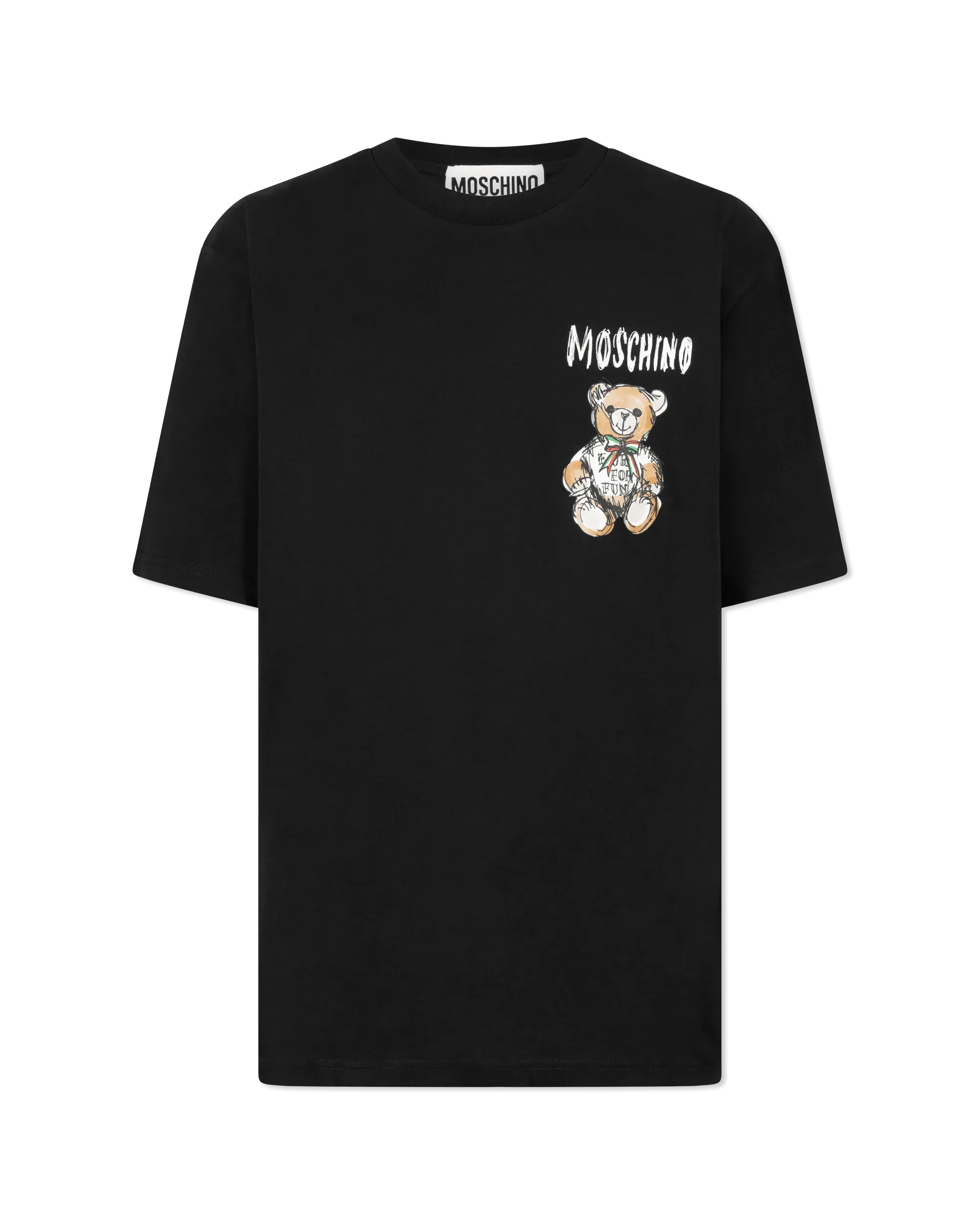 Mini Drawn Teddy Bear Organic T-Shirt
