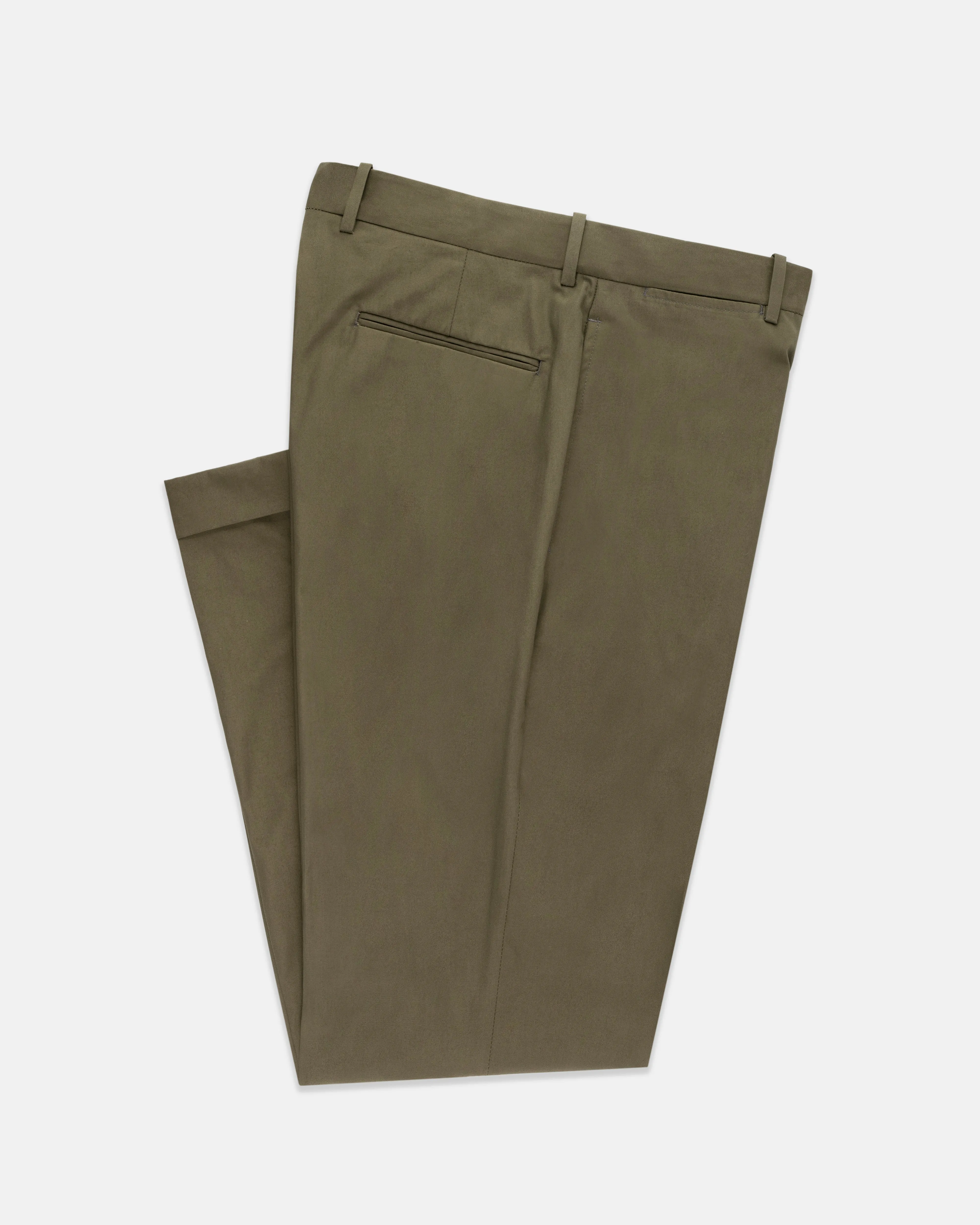 OLIVE POPLIN SUIT - MTO