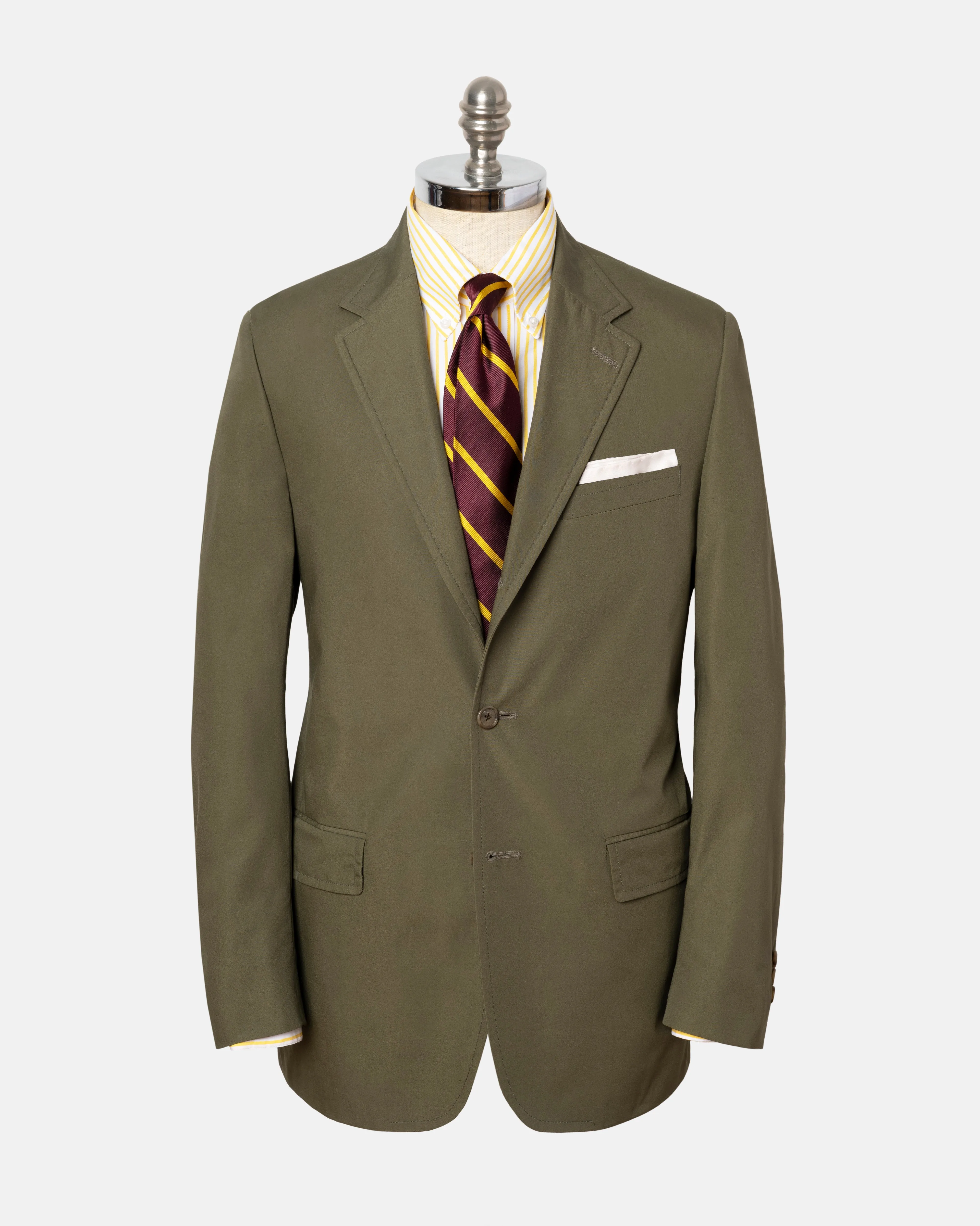OLIVE POPLIN SUIT - MTO