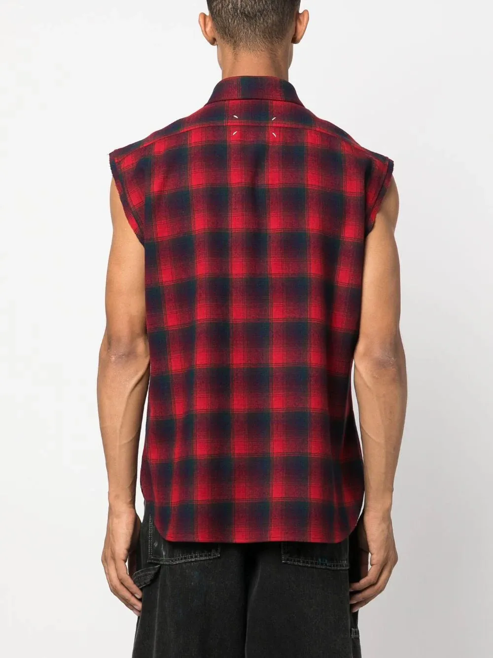 Pendleton Plaid Check-Print Sleeveless Shirt