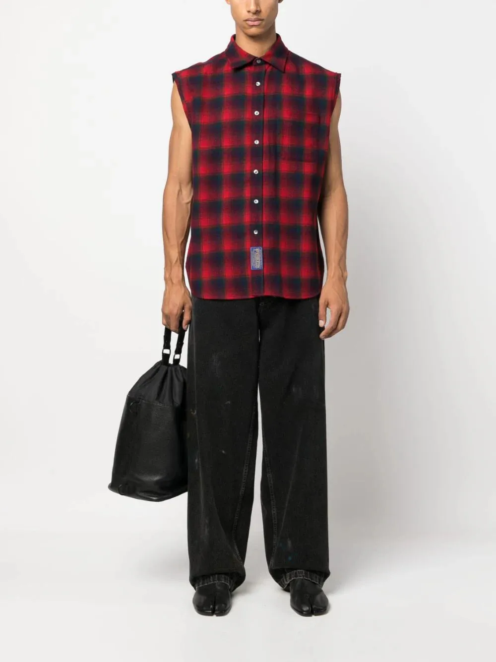 Pendleton Plaid Check-Print Sleeveless Shirt