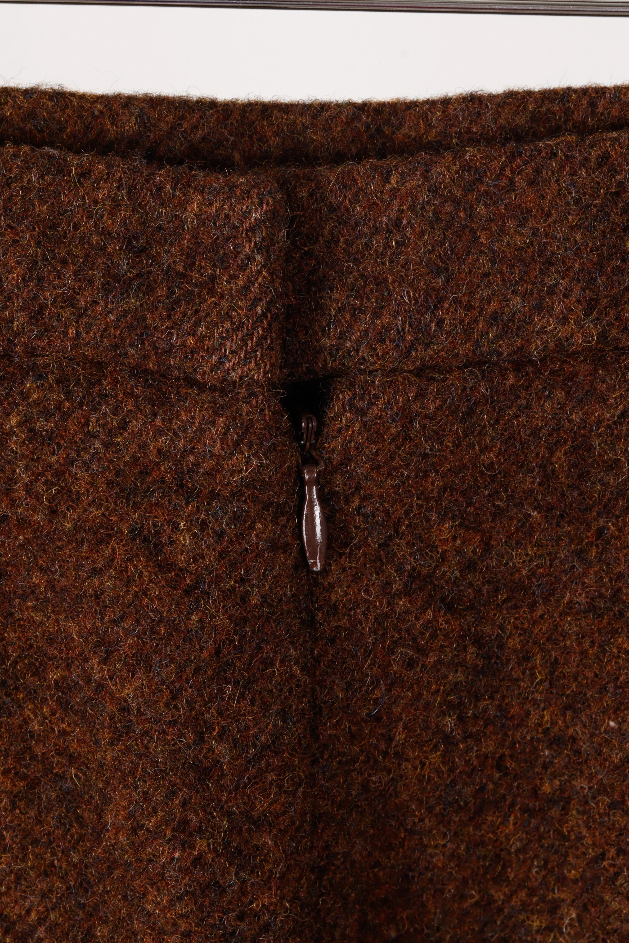 Prada FW09 'Wood Chip Tweed' Wool Skirt (2009)