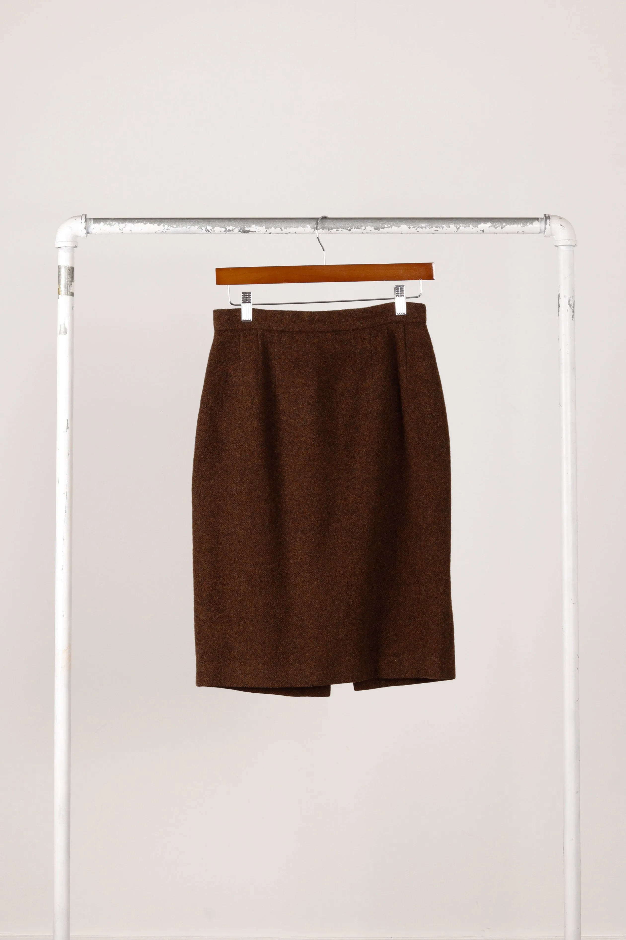 Prada FW09 'Wood Chip Tweed' Wool Skirt (2009)