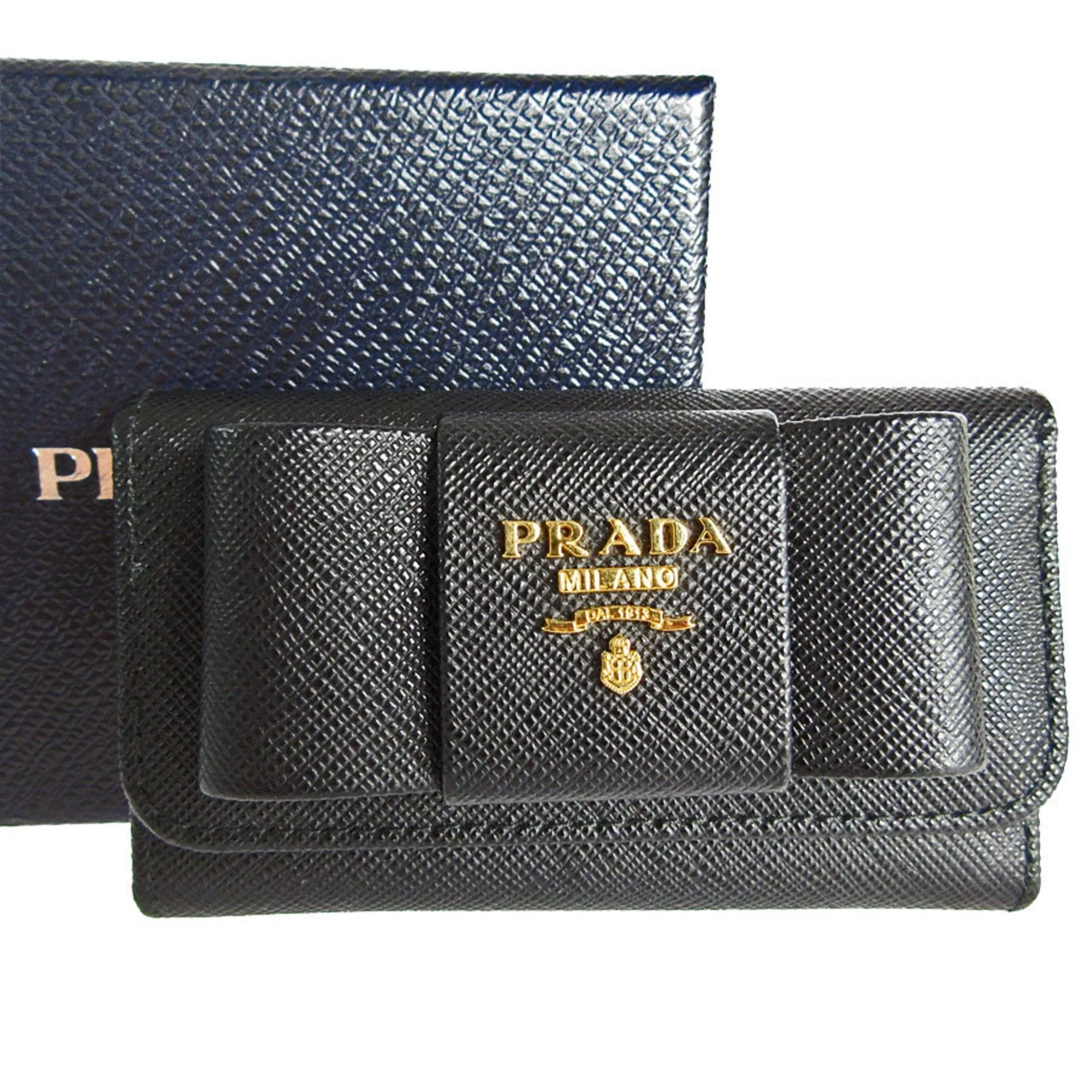 Prada Ribbon Black Leather Accessories