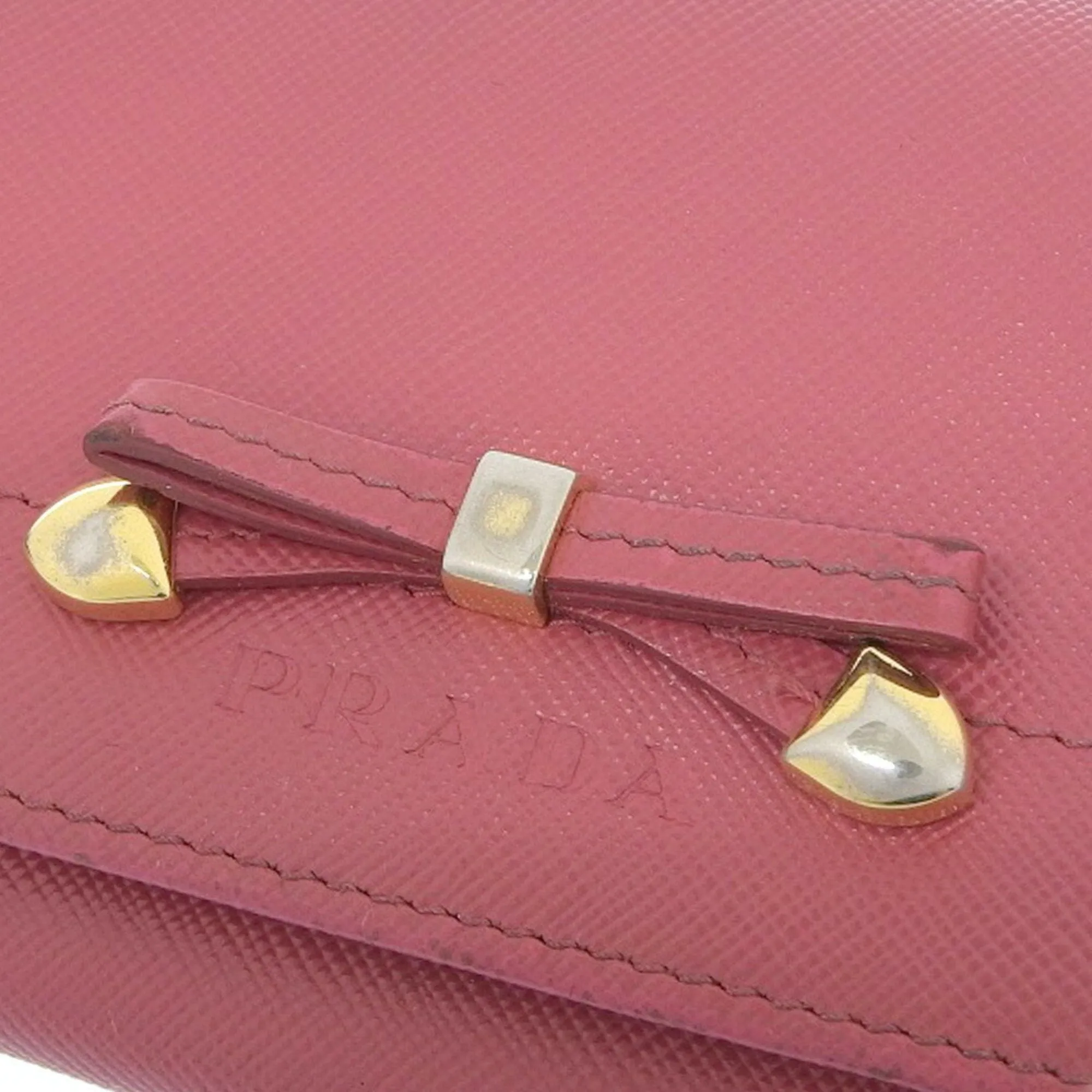 Prada Ribbon Pink Leather Accessories