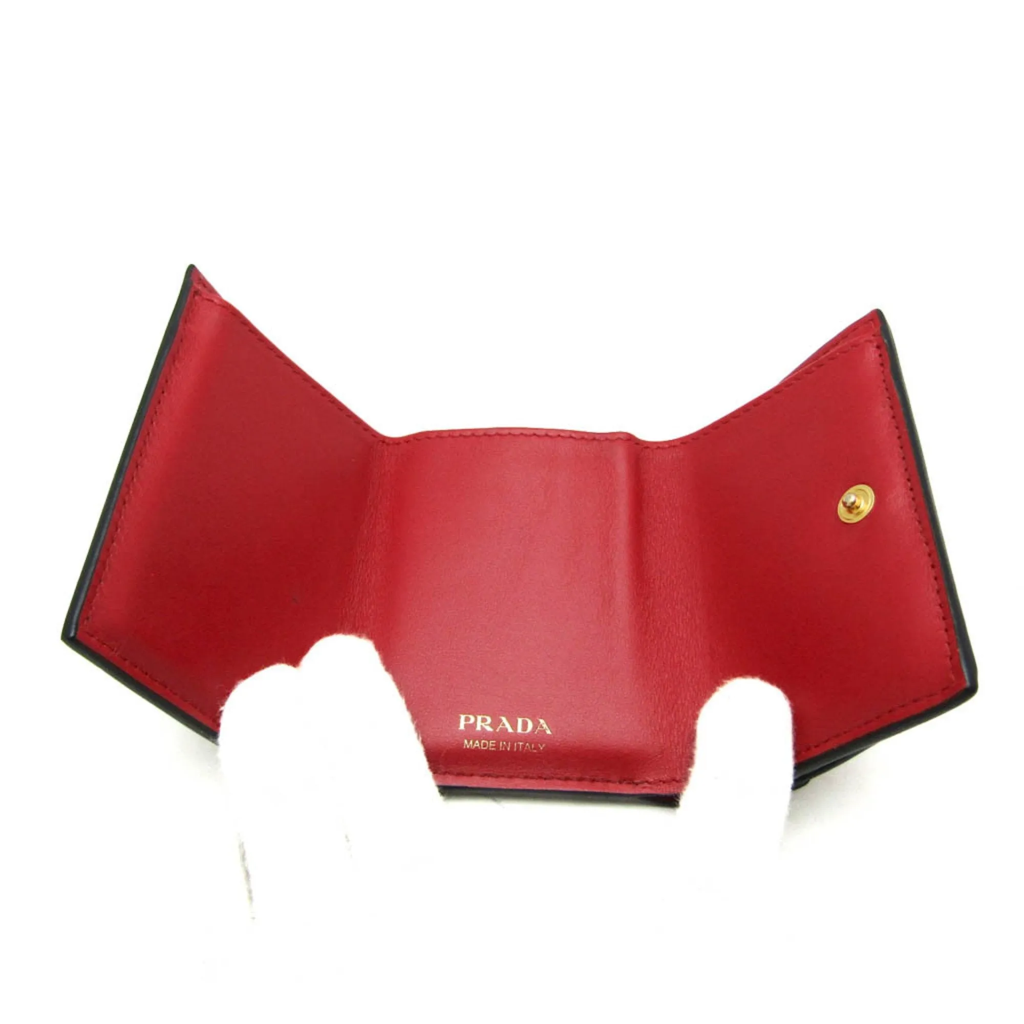 Prada Saffiano Black Leather Accessories