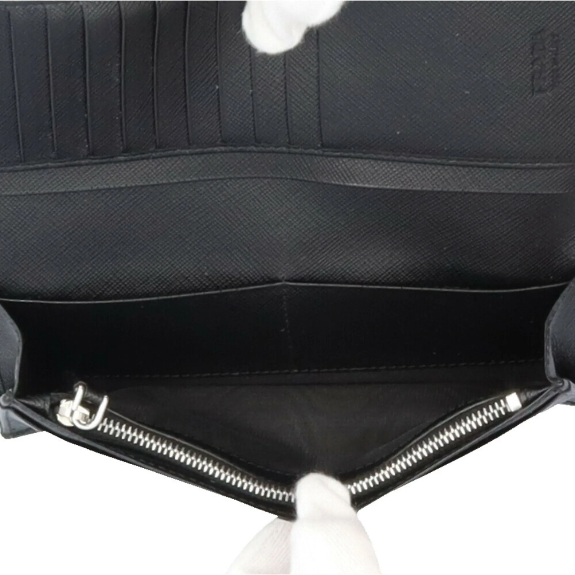 Prada Saffiano Black Leather Accessories