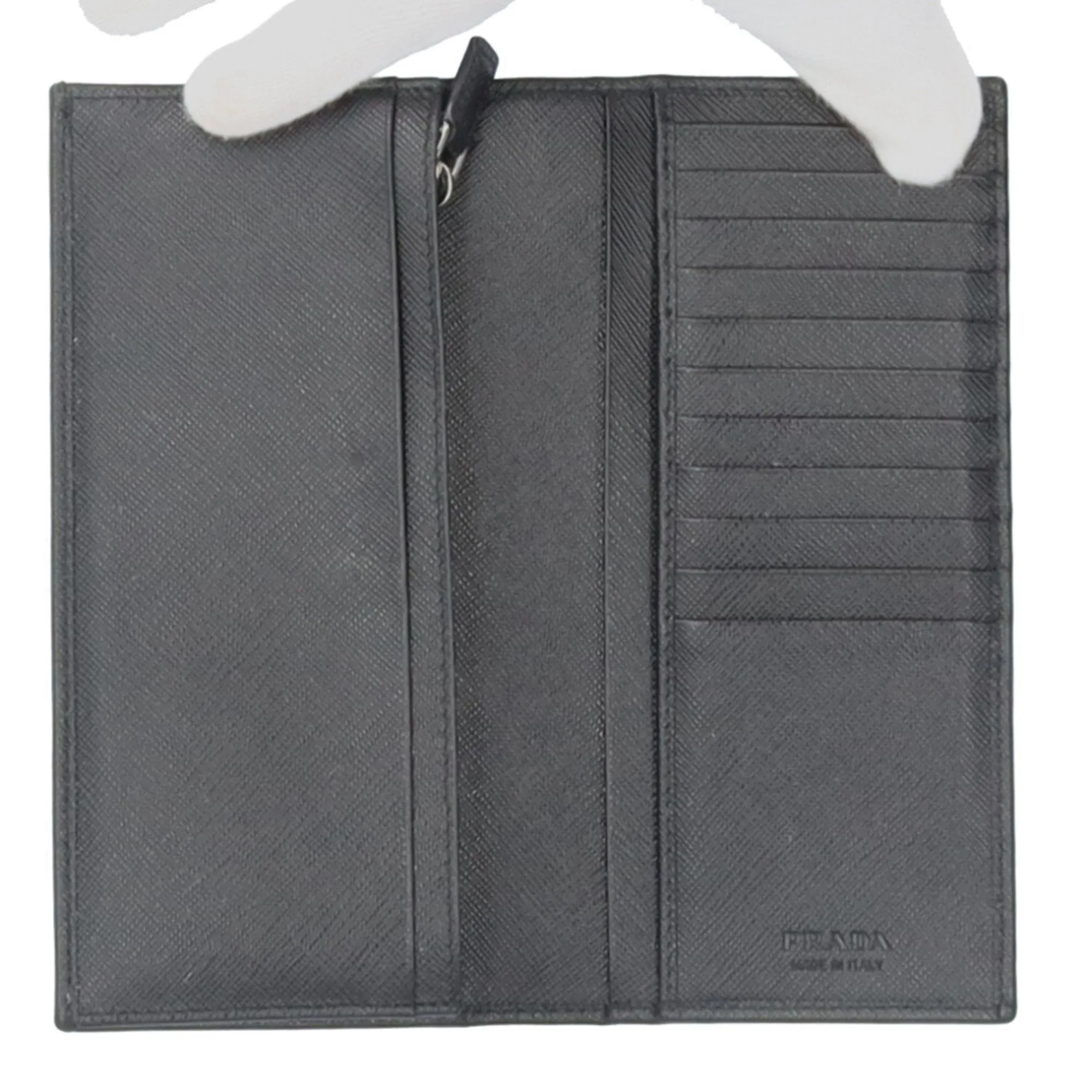 Prada Saffiano Black Leather Accessories