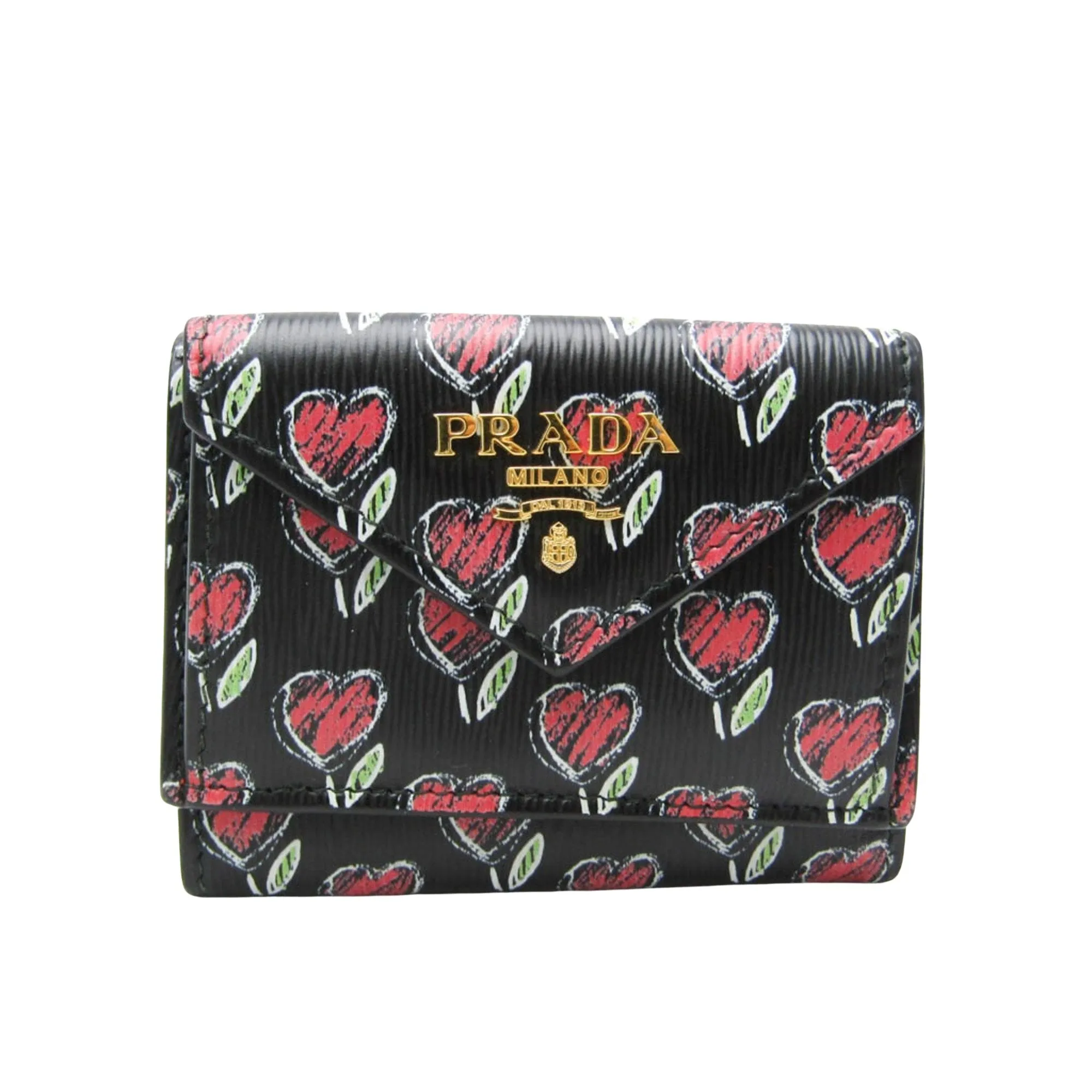 Prada Saffiano Black Leather Accessories