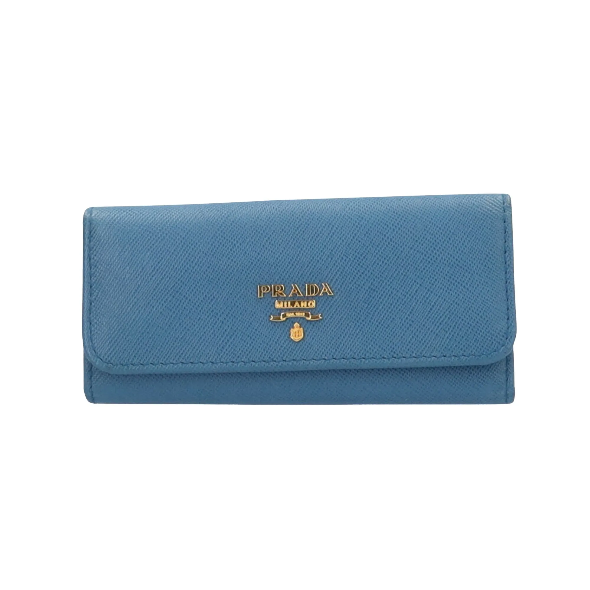 Prada Saffiano Blue Leather Accessories