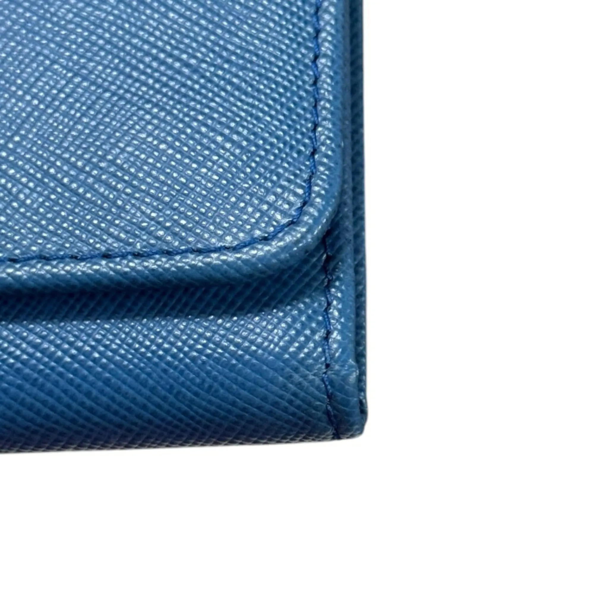 Prada Saffiano Blue Leather Accessories
