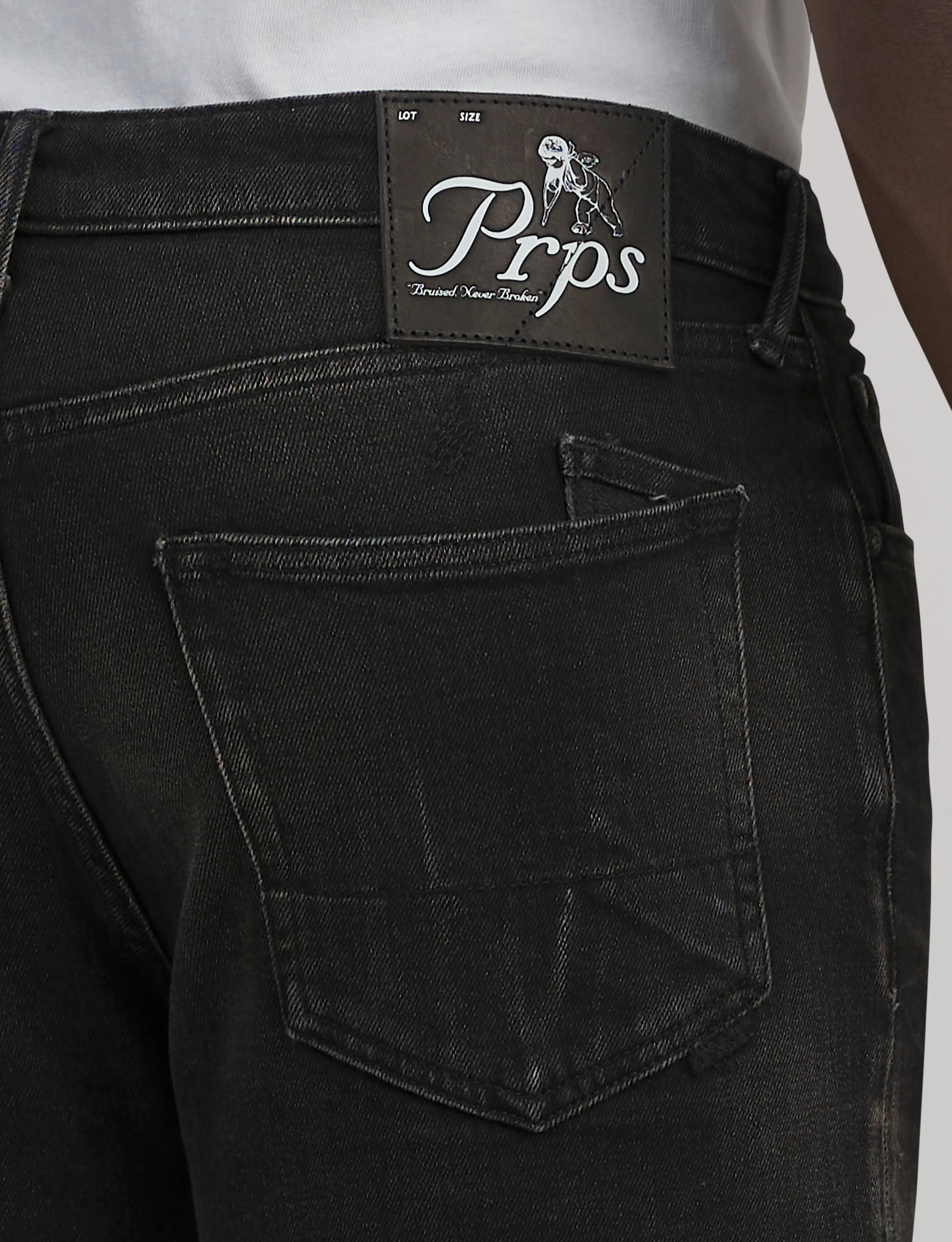 PRPS Black Straight Slim Fit Jeans