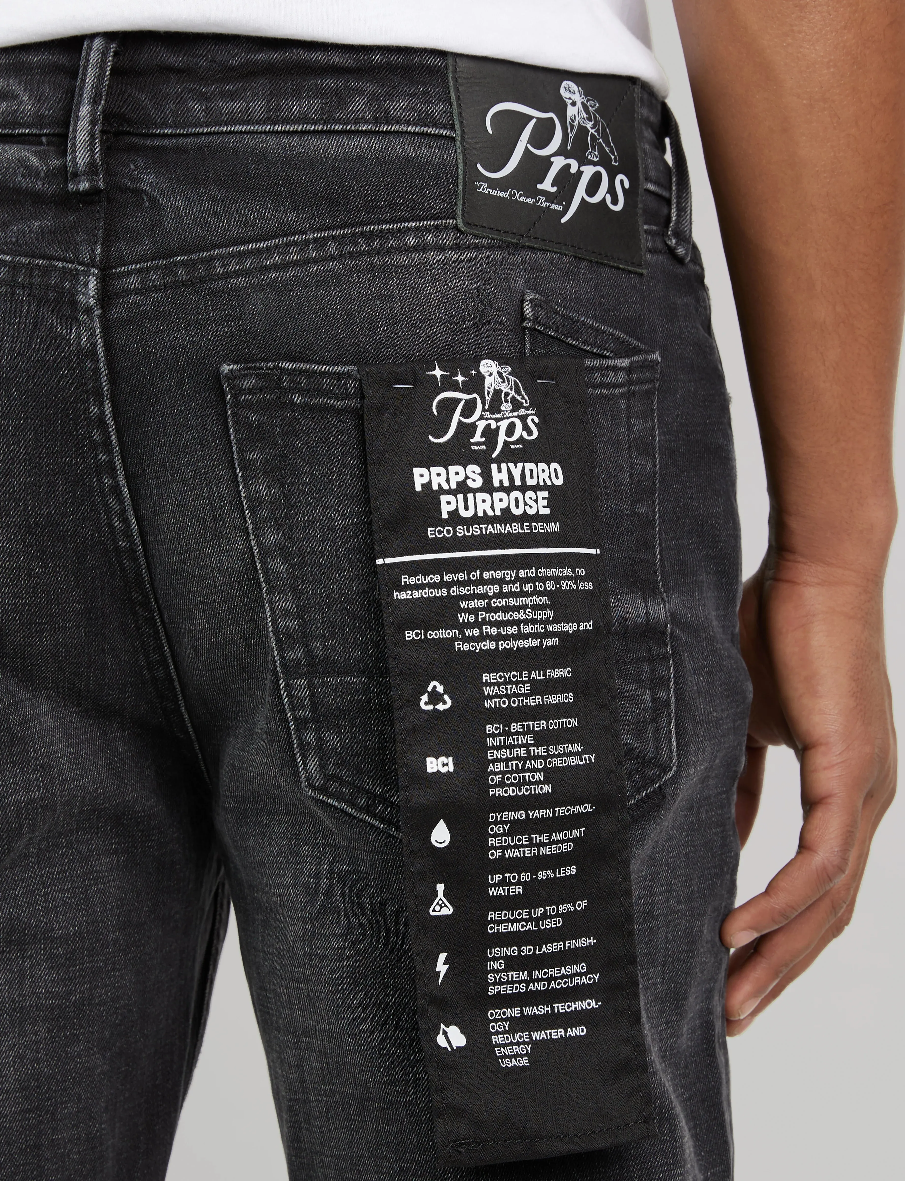 PRPS Black Wash Le Sabra Stretch Jeans