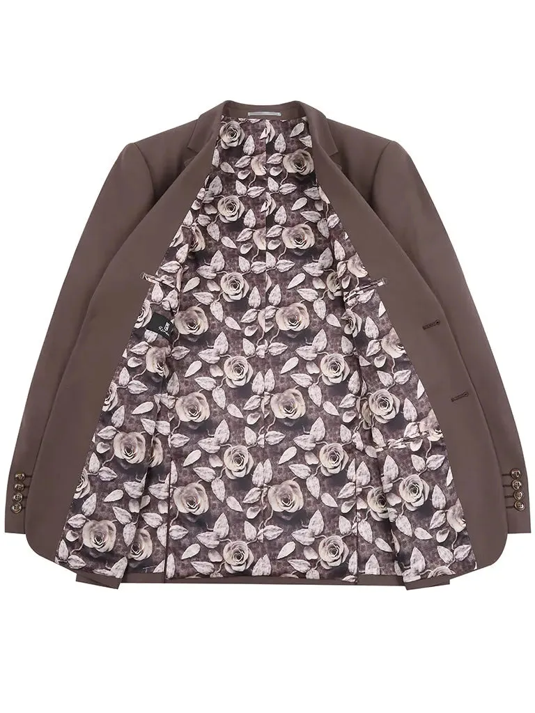 RENOIR | Slim Fit Suit | Tawny Brown 201-21SL