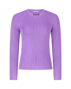 Ribbed Knit Long Sleeve Sweater