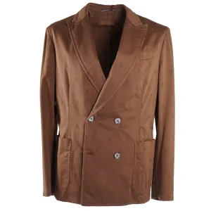 Roda Cocoa Brown Patterned Cotton Suit