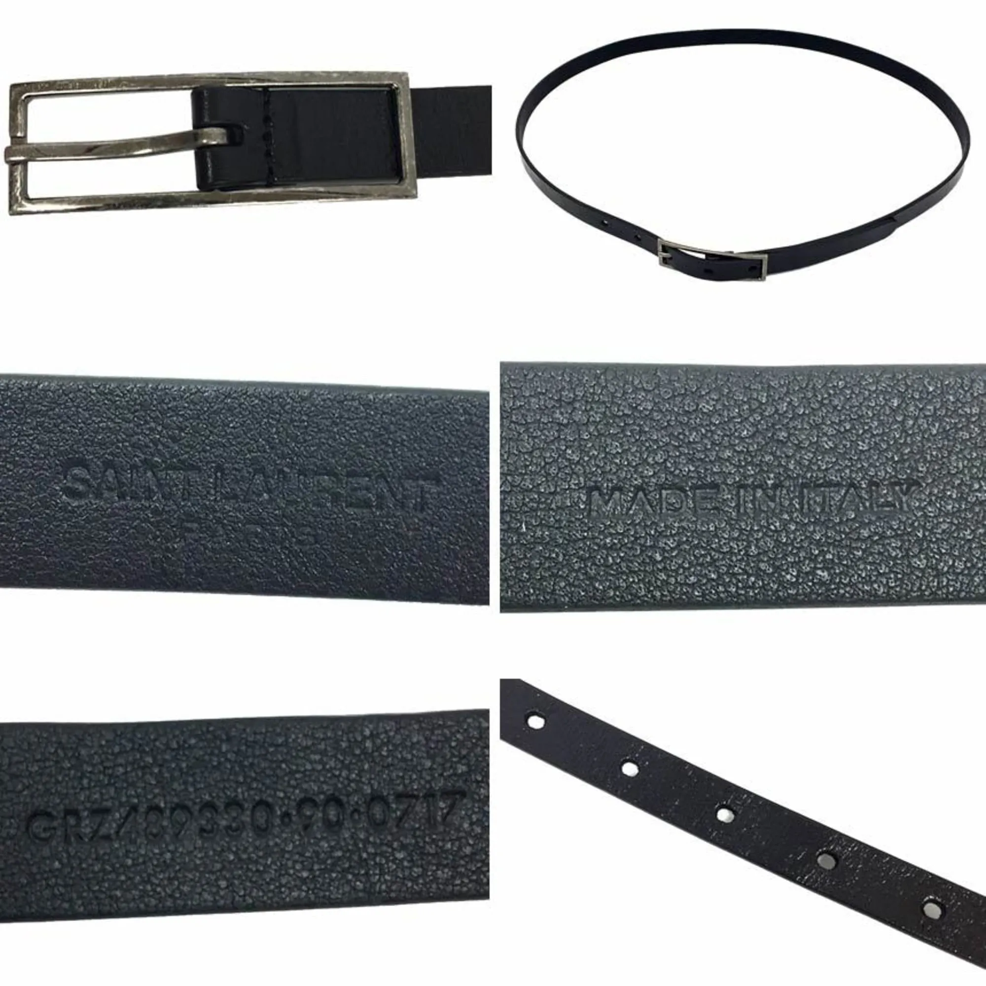 Saint Laurent Black Leather Accessories