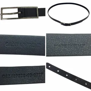 Saint Laurent Black Leather Accessories