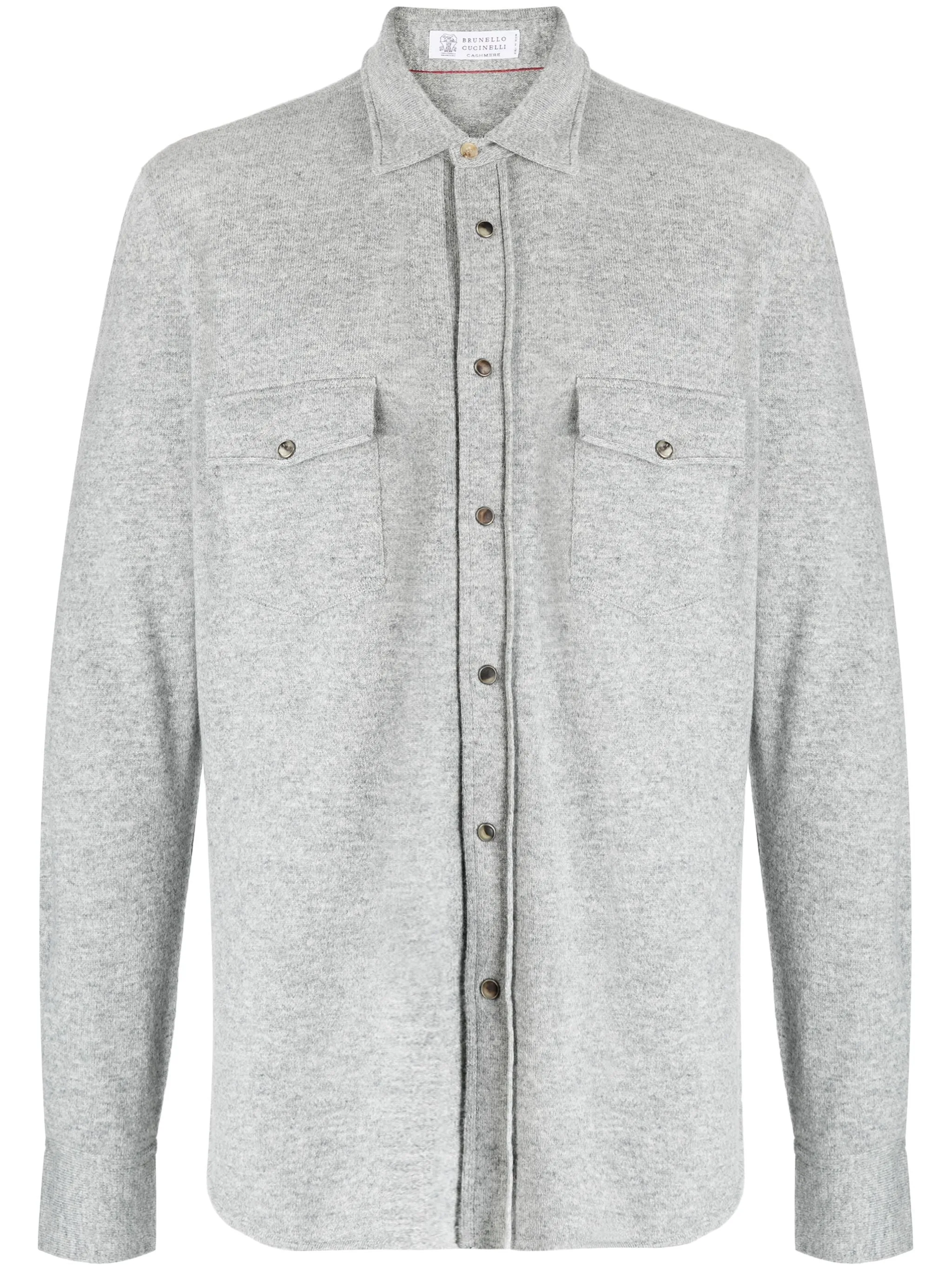 Spread-Collar Wool-Blend Cardigan