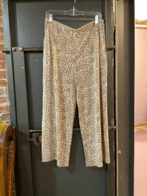 TAN LEOPARD J JILL PANTS M