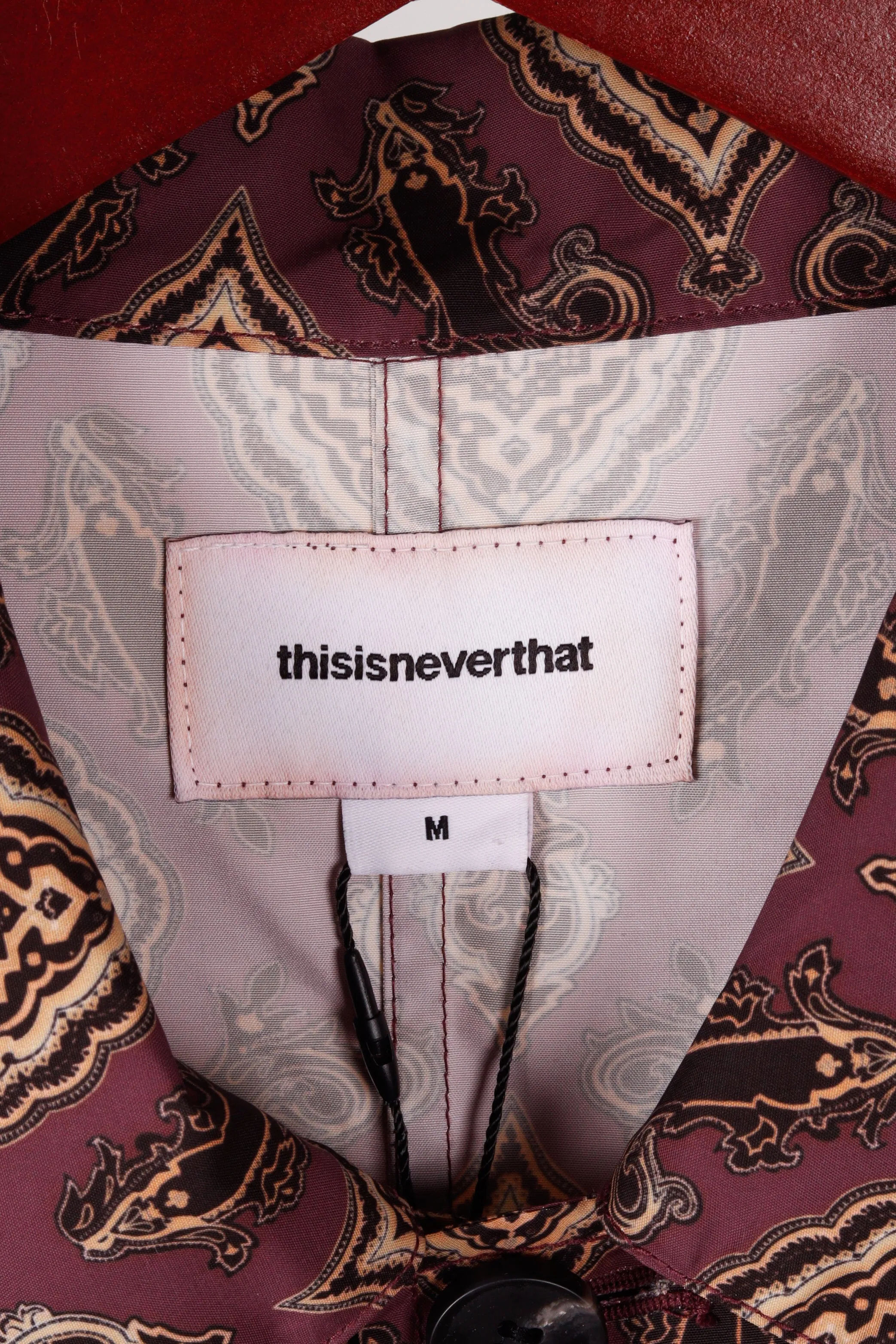 thisisneverthat SS21 'Moroccan' Overcoat Burgundy (2021)