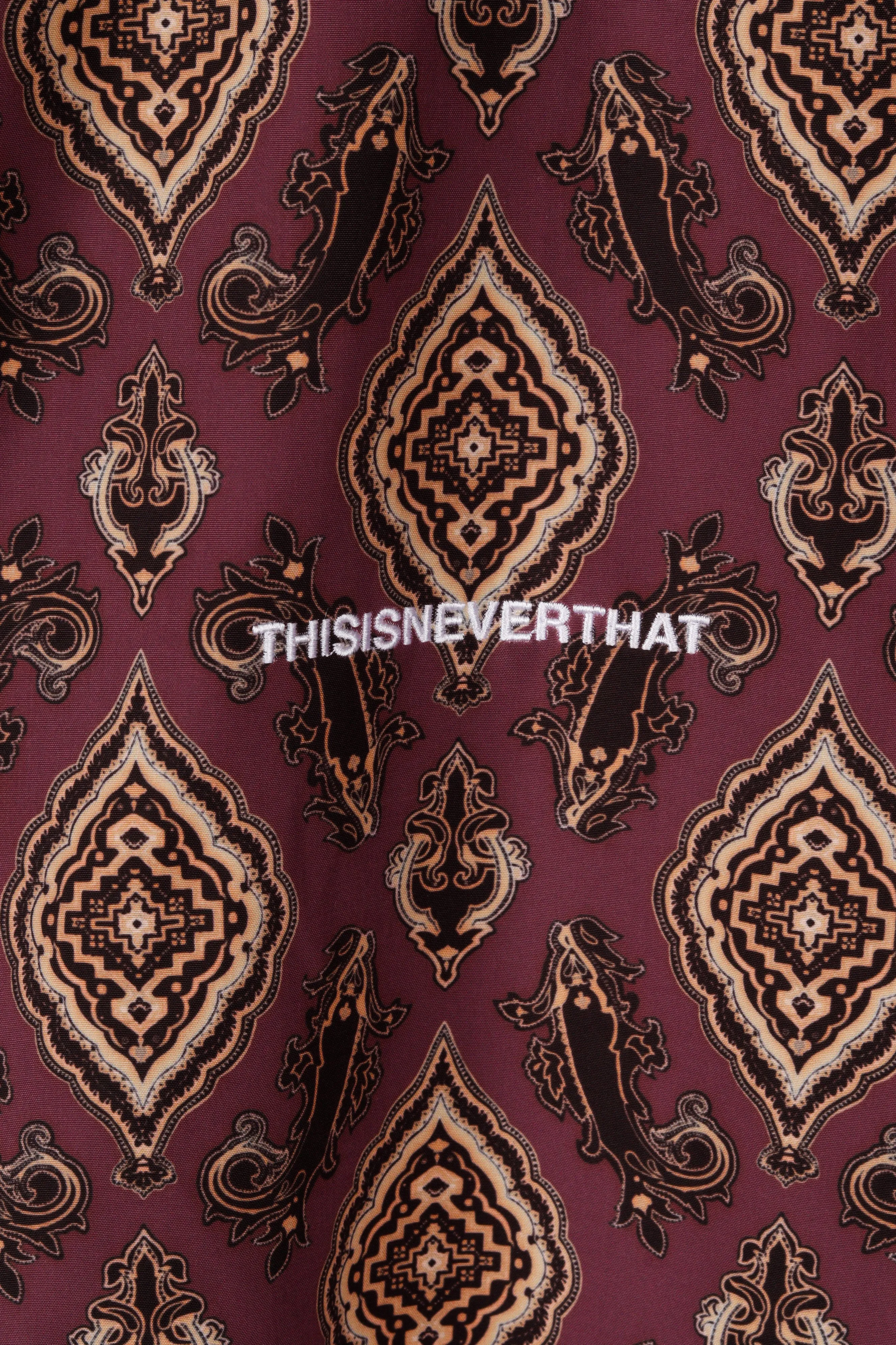 thisisneverthat SS21 'Moroccan' Overcoat Burgundy (2021)