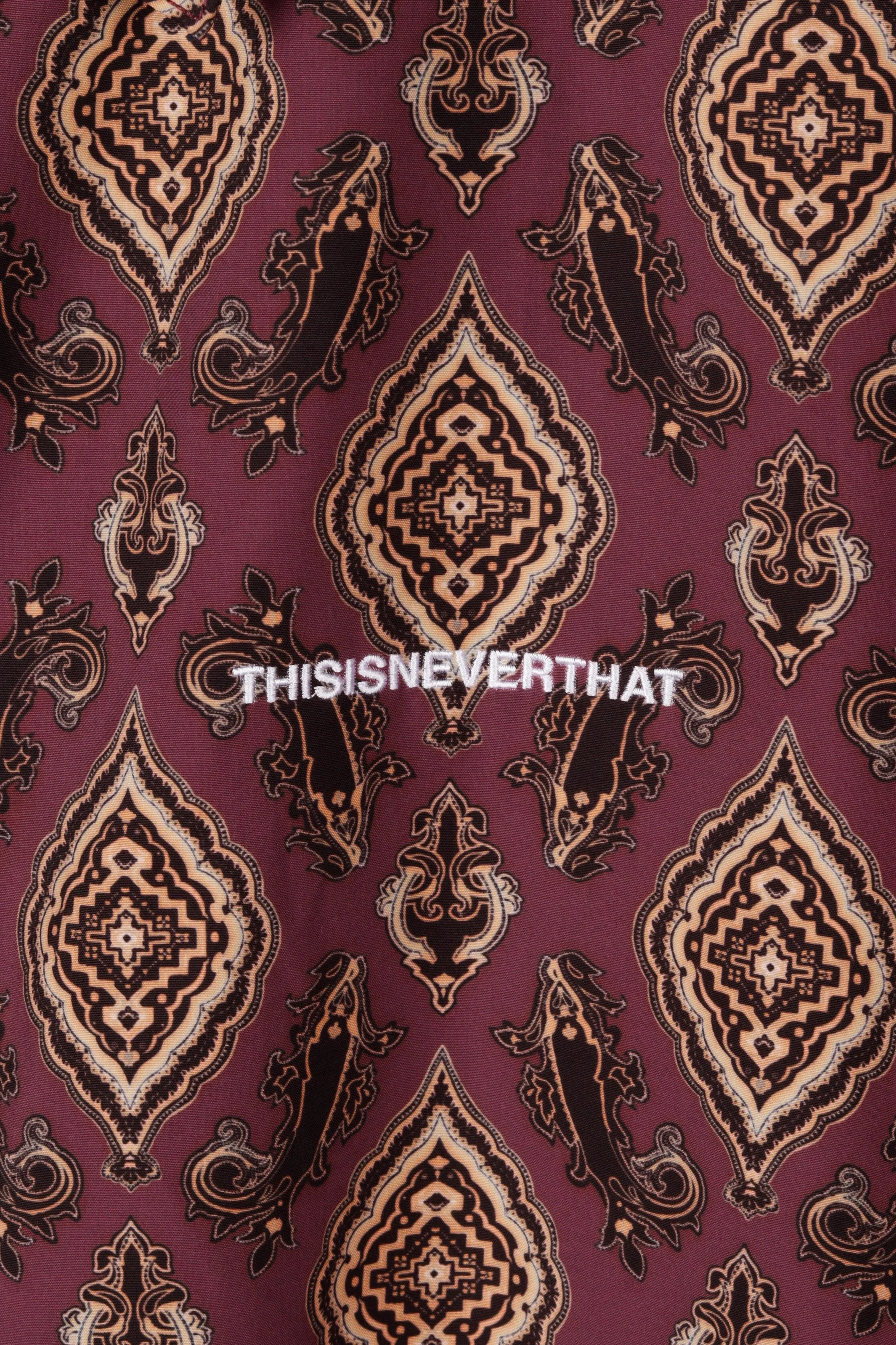 thisisneverthat SS21 'Moroccan' Overcoat Burgundy (2021)